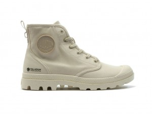 Palladium Pampa Hi Zip Organic Bot Erkek Sahara | 17609YHQA