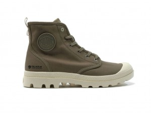 Palladium Pampa Hi Zip Organic Bot Erkek Yeşil | 08462XVQL