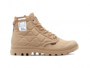 Palladium Pampa Re-quilted Bot Kadın Desert | 13576IOLF