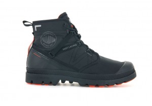 Palladium Pampa Travel Lite+ Waterproof Bot Kadın Siyah Siyah | 58439BNDX