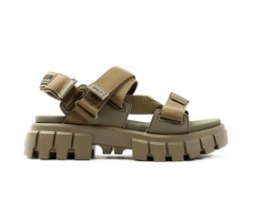 Palladium Revolt Sandal Mono Sandalet Kadın Yeşil | 27368LGRV