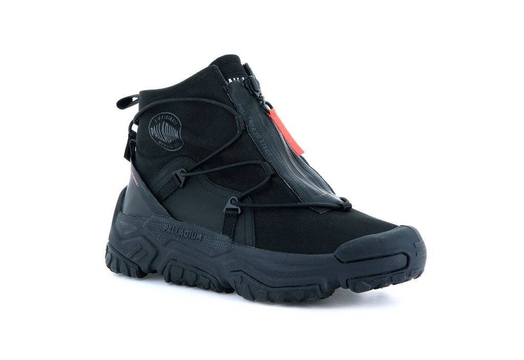 Palladium Off-grid Hi Zip Waterproof + Spor Ayakkabı Çocuk Siyah Siyah | 58479JKOX