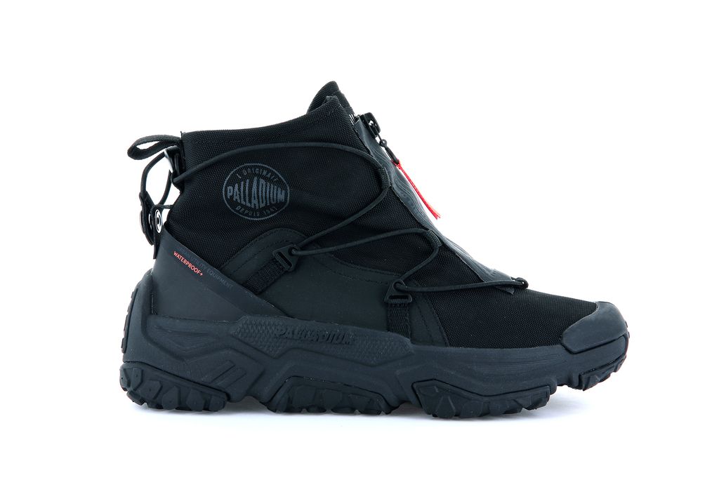 Palladium Off-grid Hi Zip Waterproof + Spor Ayakkabı Çocuk Siyah Siyah | 58479JKOX