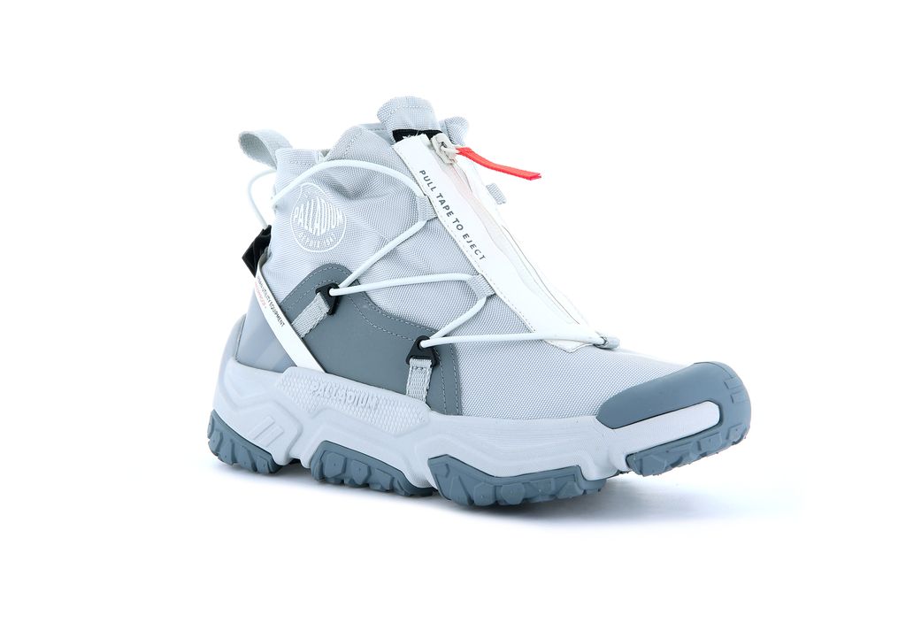 Palladium Off-grid Hi Zip Waterproof + Spor Ayakkabı Erkek Gri | 39781JQVX