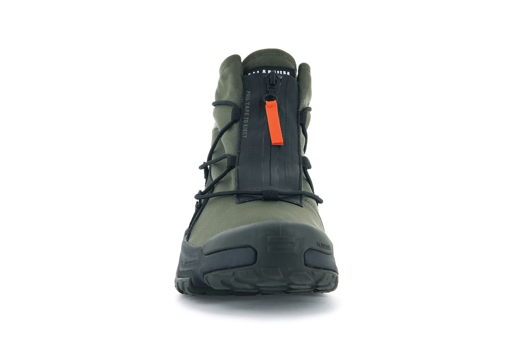 Palladium Off-grid Hi Zip Waterproof + Spor Ayakkabı Çocuk Zeytin Yeşili | 36907SYCM