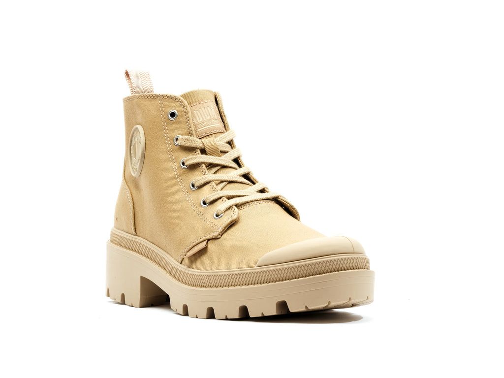 Palladium Pallabase Twill Bot Kadın Caramel | 50247HDWK