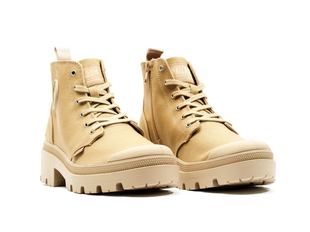 Palladium Pallabase Twill Bot Kadın Caramel | 50247HDWK