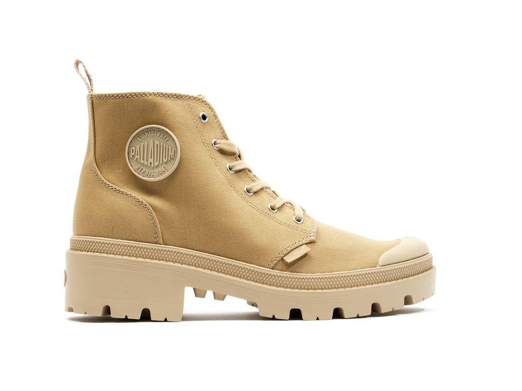 Palladium Pallabase Twill Bot Kadın Caramel | 50247HDWK