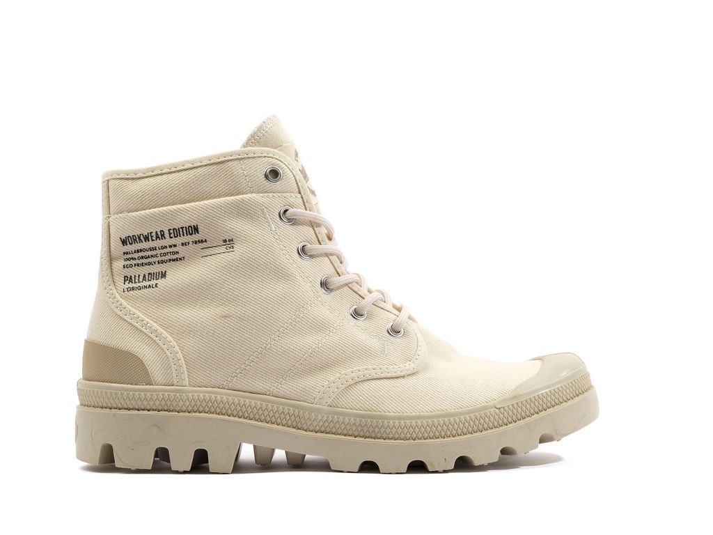 Palladium Pallabrousse Workwear Bot Erkek Sahara | 56378BAKV