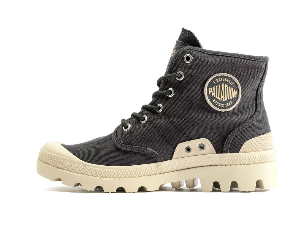 Palladium Pallabrousse Workwear Bot Kadın Siyah | 64295ZGBQ