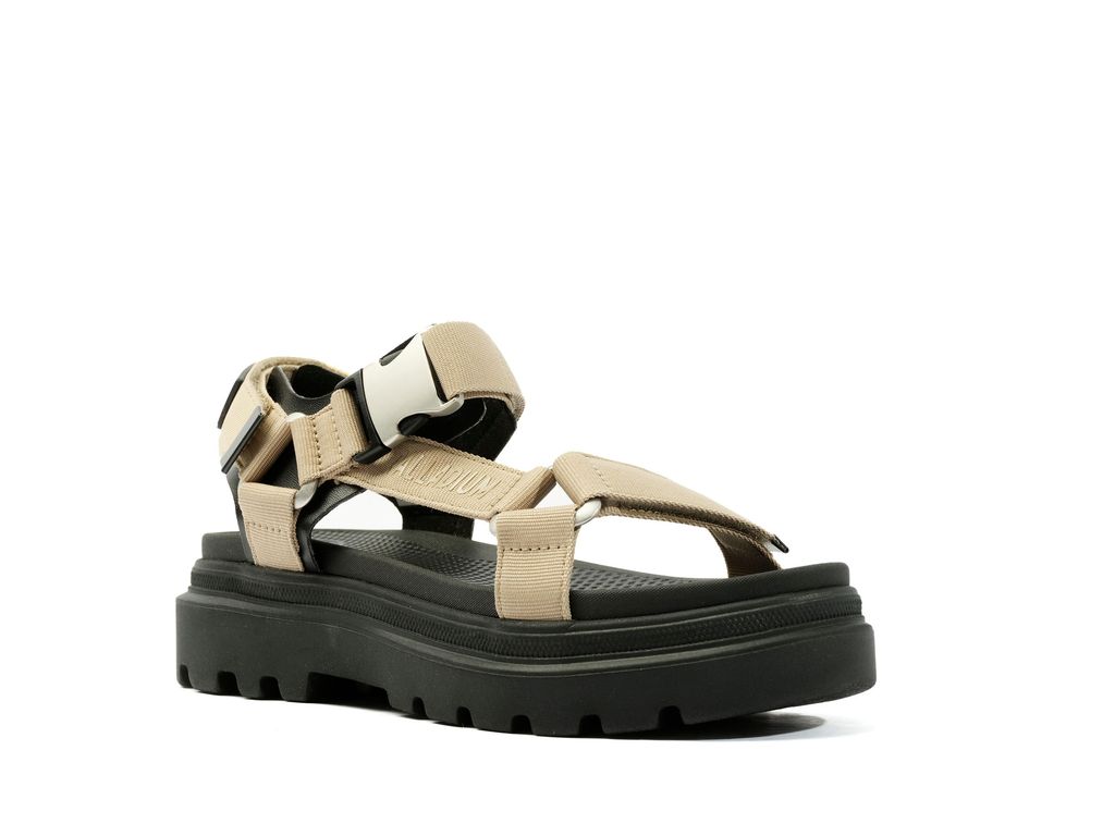 Palladium Pallacruise Strap Sandalet Kadın Dune | 68920ECKB