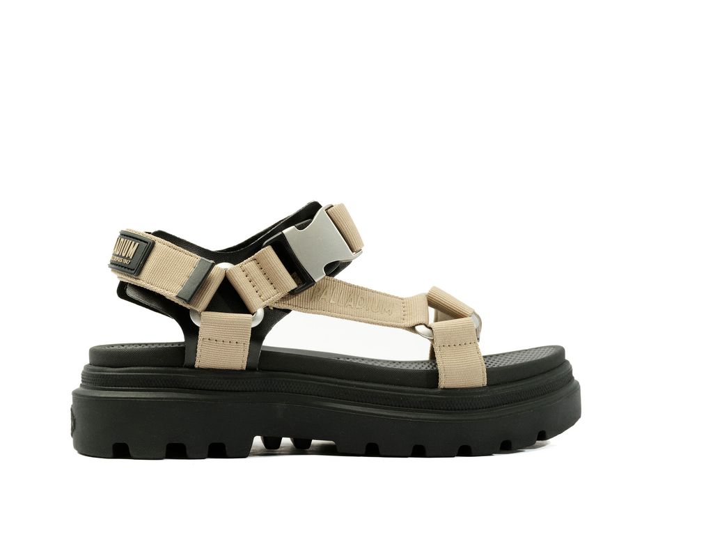 Palladium Pallacruise Strap Sandalet Kadın Dune | 68920ECKB