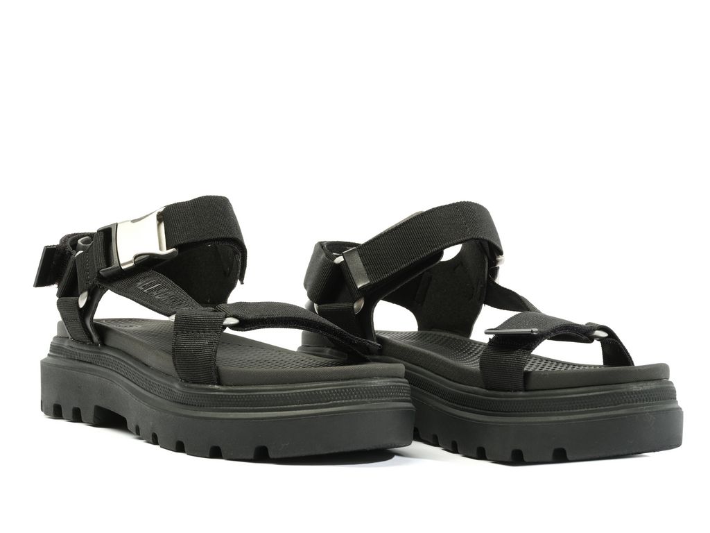 Palladium Pallacruise Strap Sandalet Kadın Siyah Siyah | 60172RWPO