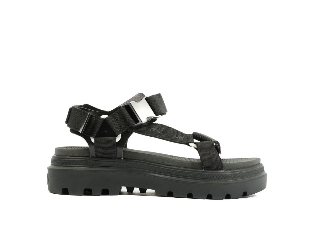 Palladium Pallacruise Strap Sandalet Kadın Siyah Siyah | 60172RWPO