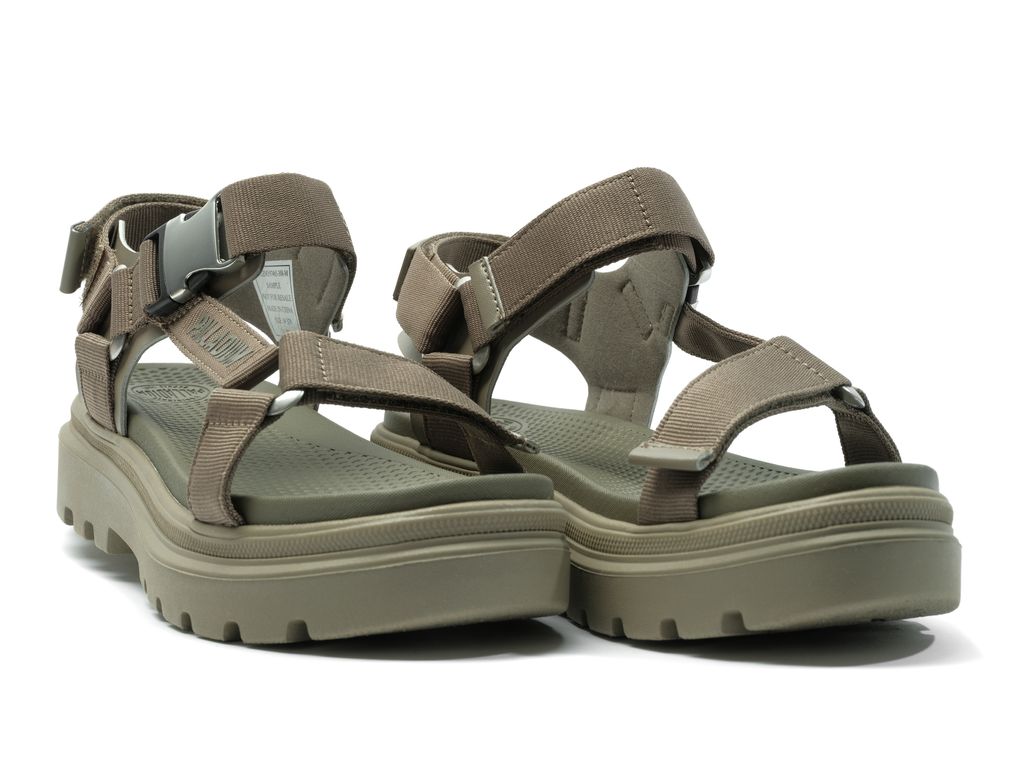 Palladium Pallacruise Strap Sandalet Kadın Yeşil | 56948BVKC