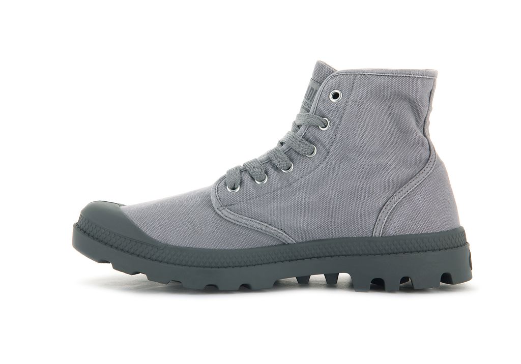 Palladium Pampa Hi Bot Erkek Gri | 73645SBUR