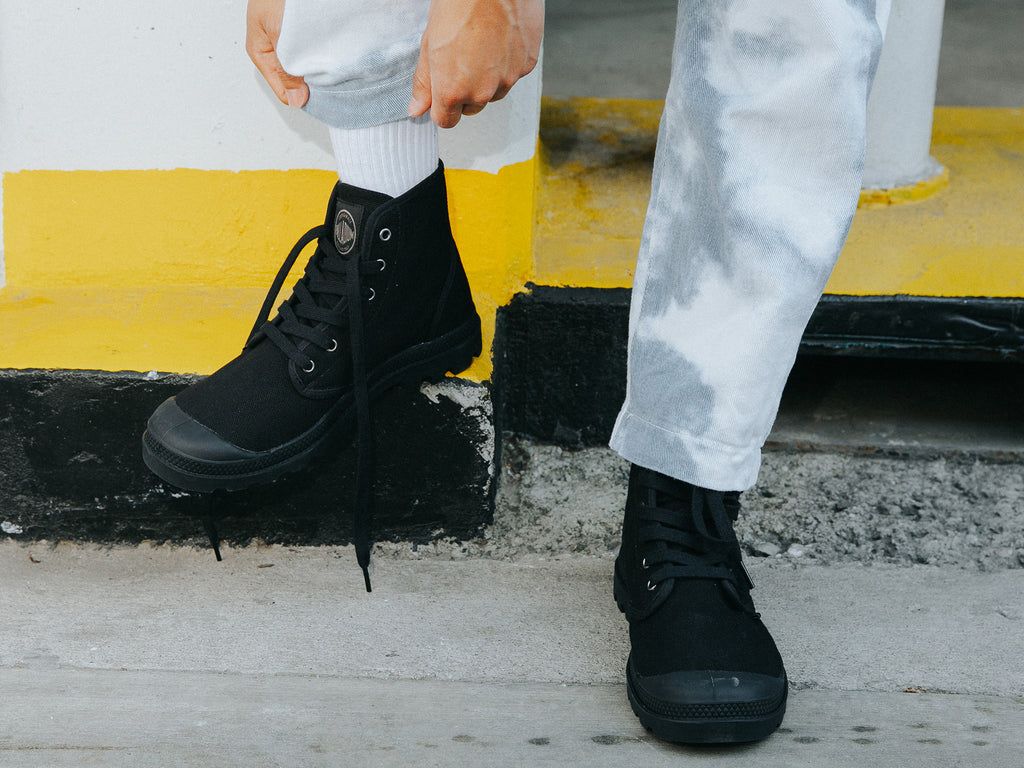 Palladium Pampa Hi Bot Erkek Siyah Siyah | 31754FCTD