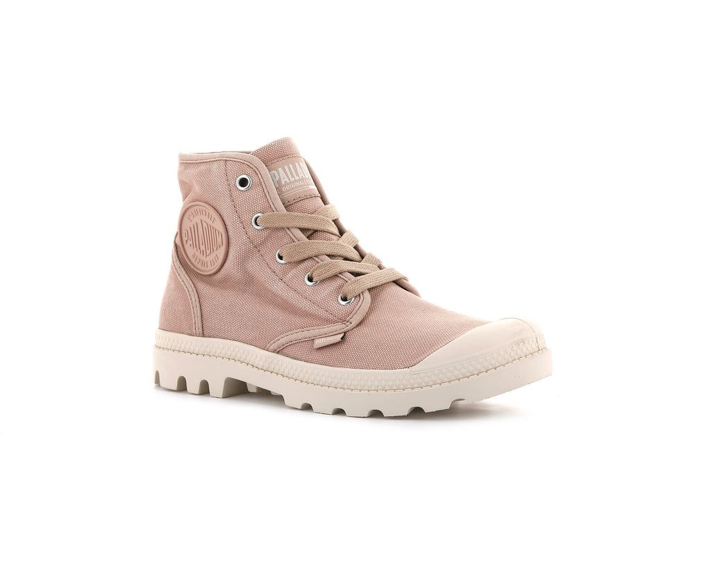 Palladium Pampa Hi Bot Kadın Pembe Koyu Kırmızı | 89564TMXH