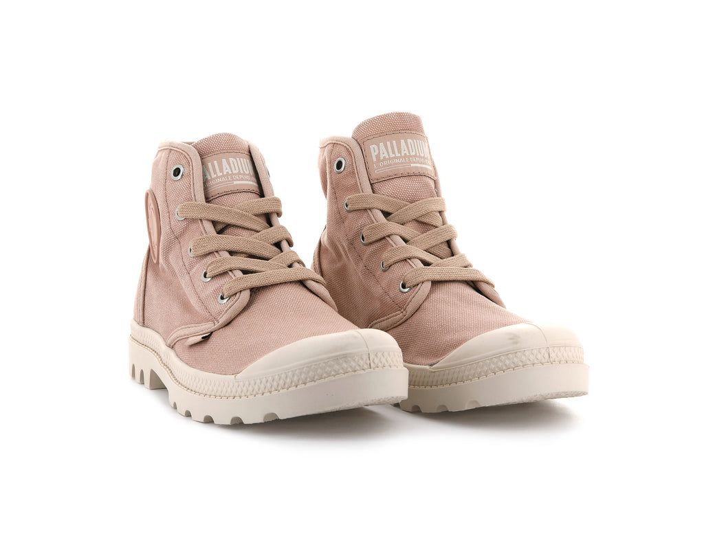 Palladium Pampa Hi Bot Kadın Pembe Koyu Kırmızı | 89564TMXH