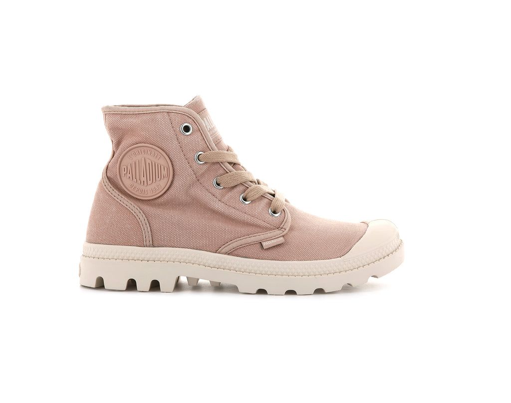 Palladium Pampa Hi Bot Kadın Pembe Koyu Kırmızı | 89564TMXH