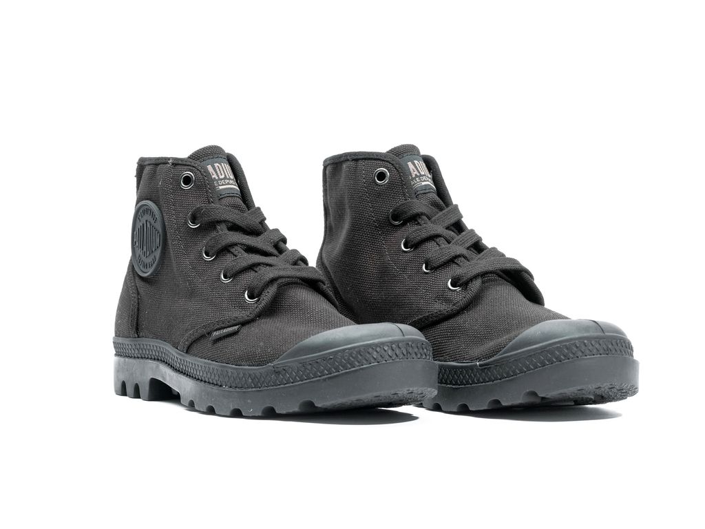 Palladium Pampa Hi Bot Kadın Siyah Siyah | 25748YVBM