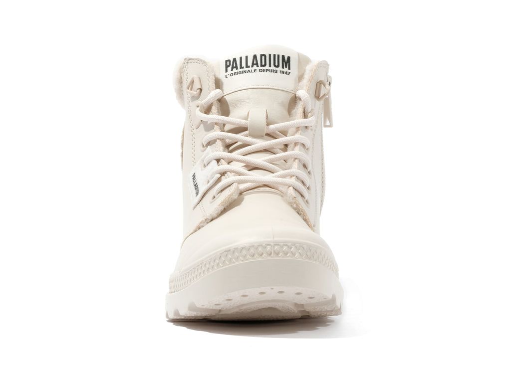 Palladium Pampa Hi Snow Warm Bot Kadın Almond Milk | 28694UHCE