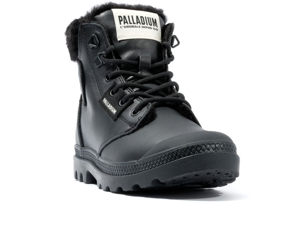 Palladium Pampa Hi Snow Warm Bot Kadın Siyah | 42873ZXGR