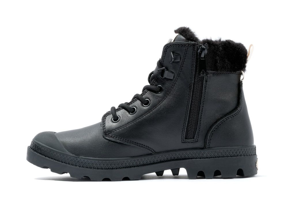 Palladium Pampa Hi Snow Warm Bot Kadın Siyah | 42873ZXGR