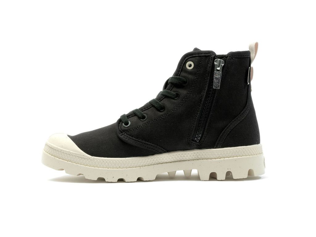 Palladium Pampa Hi Zip Organic Bot Erkek Siyah | 37289XUHZ