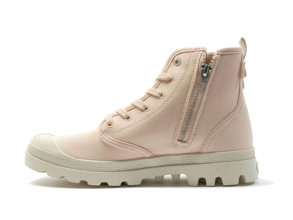 Palladium Pampa Hi Zip Organic Bot Erkek Peaskin | 19856IQFS