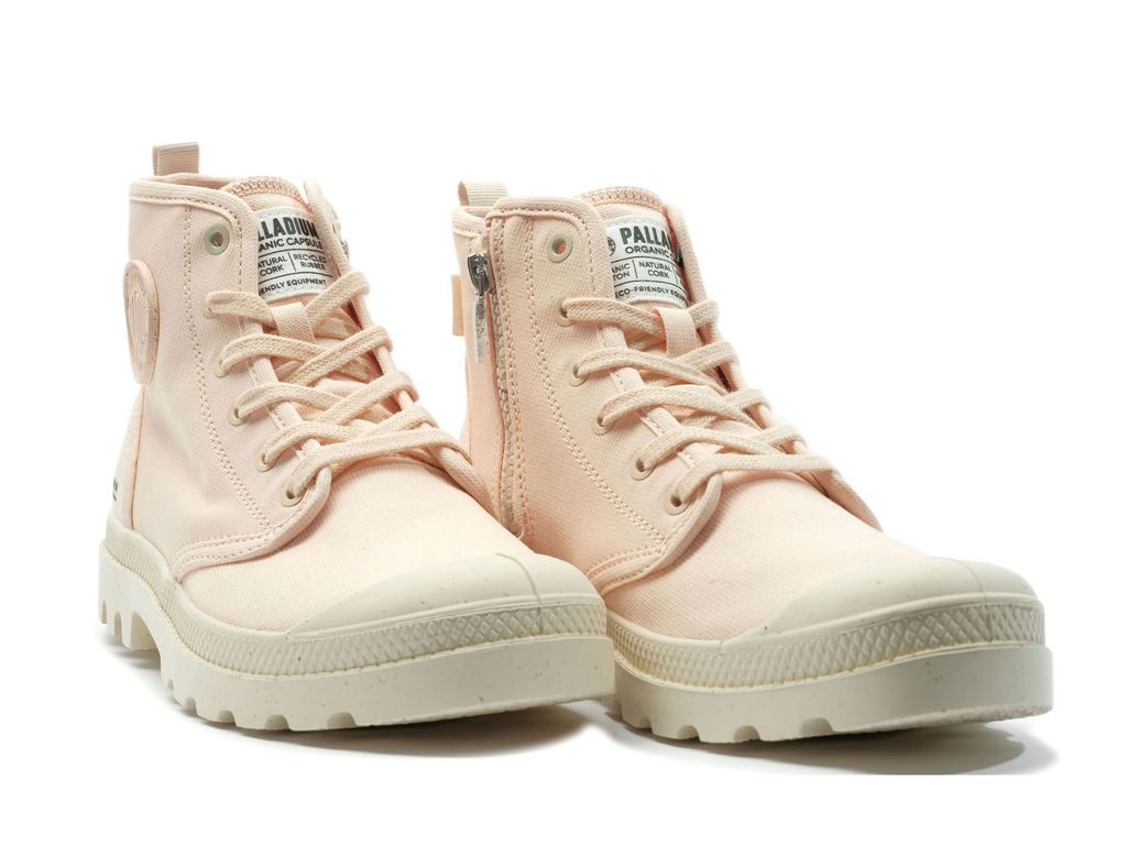 Palladium Pampa Hi Zip Organic Bot Erkek Peaskin | 19856IQFS