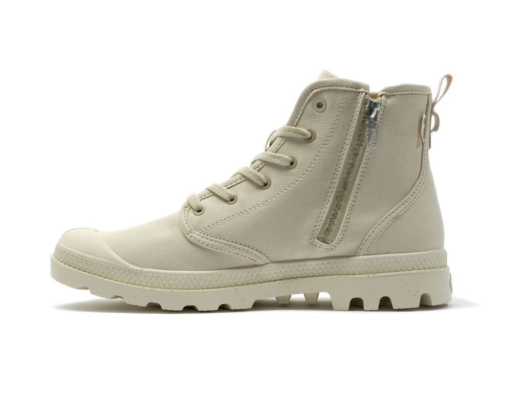 Palladium Pampa Hi Zip Organic Bot Erkek Sahara | 17609YHQA