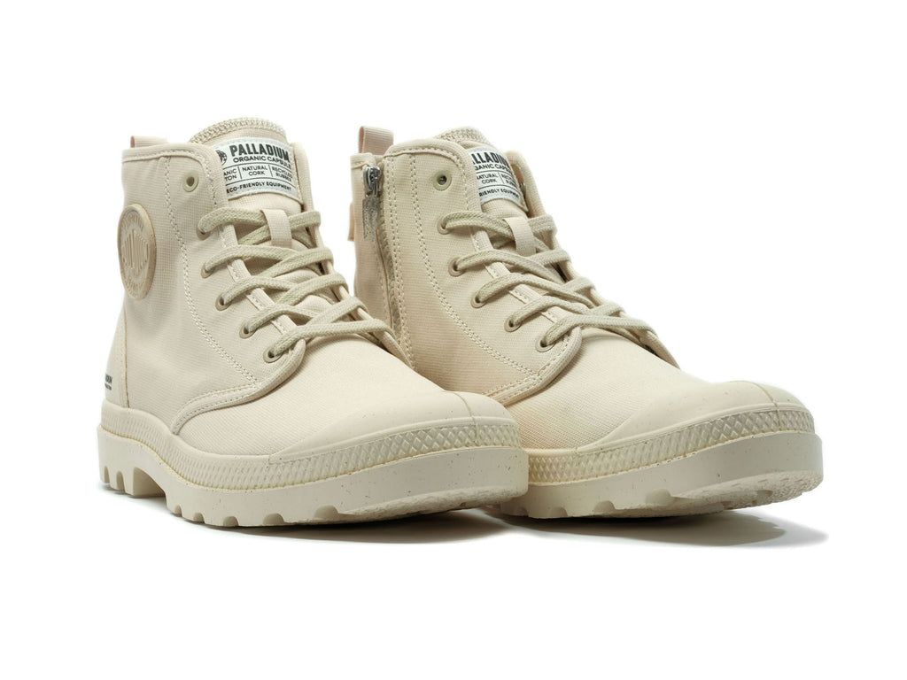 Palladium Pampa Hi Zip Organic Bot Erkek Sahara | 17609YHQA