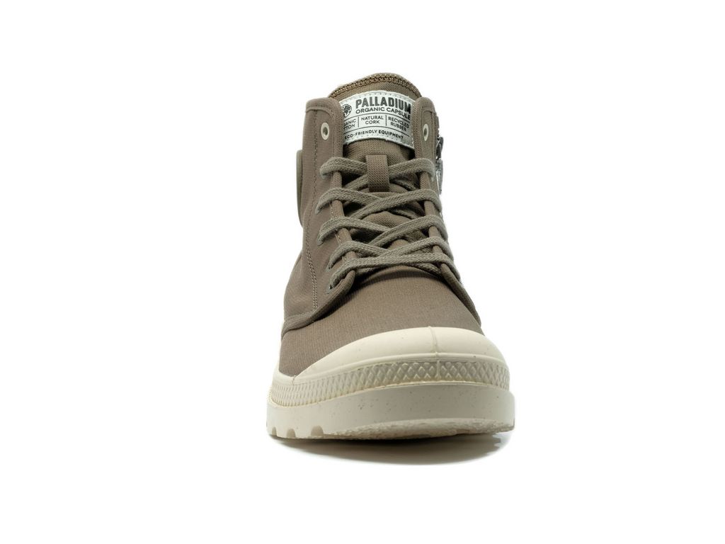 Palladium Pampa Hi Zip Organic Bot Erkek Yeşil | 08462XVQL