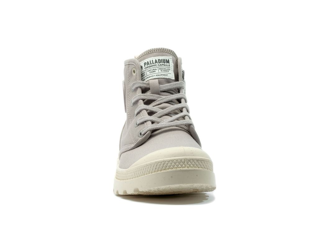 Palladium Pampa Hi Zip Organic Bot Erkek Gri | 04376LSAO