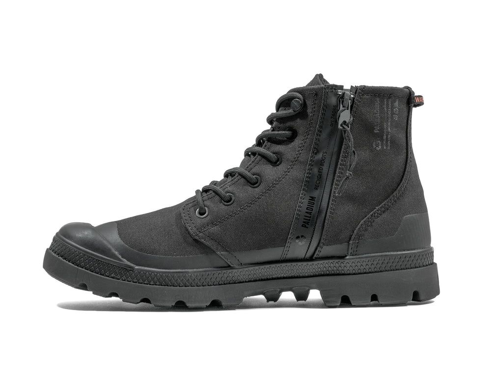 Palladium Pampa Rcyl Lt+wp+zip Bot Kadın Siyah Siyah | 34261IEQH