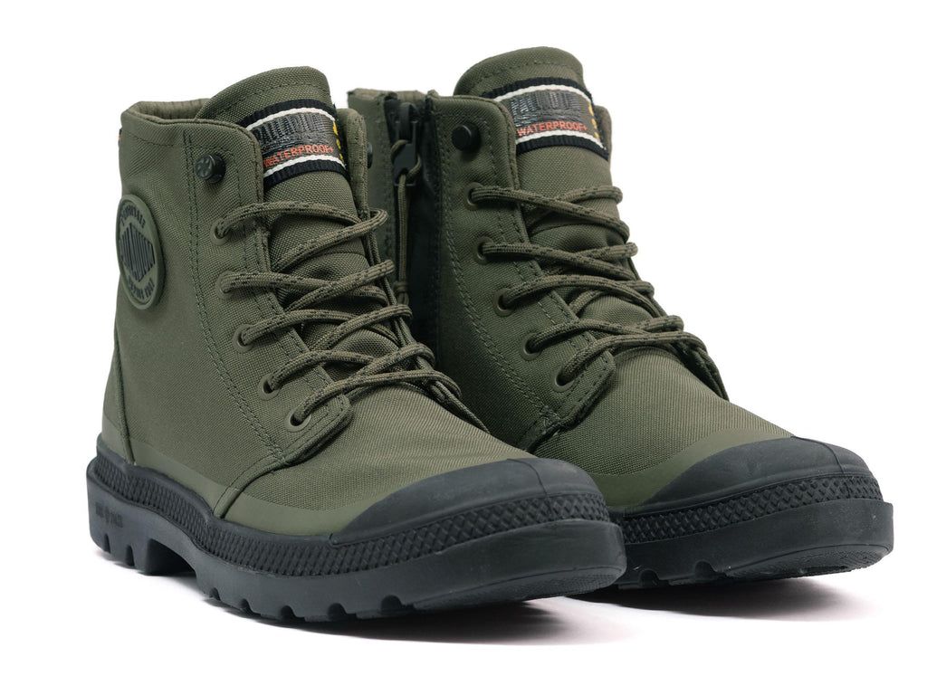 Palladium Pampa Rcyl Lt+wp+zip Bot Kadın Zeytin Yeşili | 25490NEJT