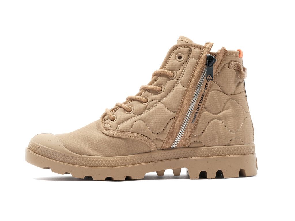 Palladium Pampa Re-quilted Bot Erkek Desert | 59763KITO