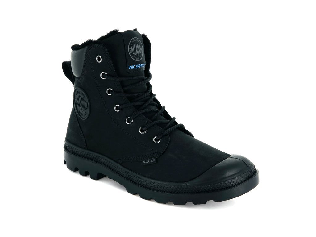 Palladium Pampa Sport Cuff Wps Bot Erkek Siyah Siyah | 92675HFGE