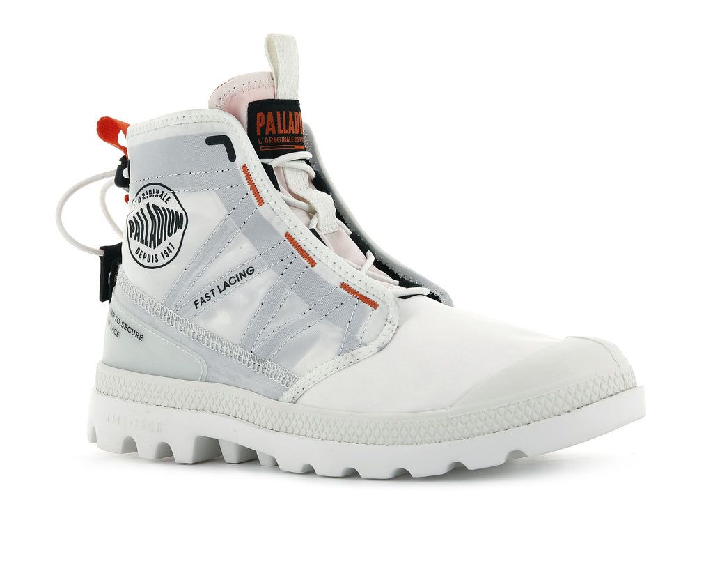 Palladium Pampa Travel Lite Bot Erkek Beyaz | 98741ZFVW