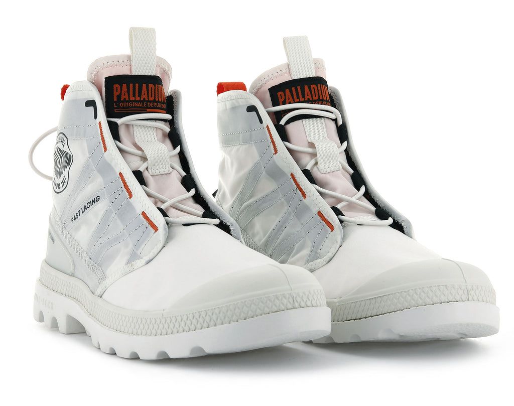 Palladium Pampa Travel Lite Bot Erkek Beyaz | 98741ZFVW