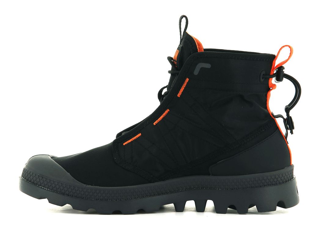 Palladium Pampa Travel Lite Bot Çocuk Siyah Siyah | 53691ECDW