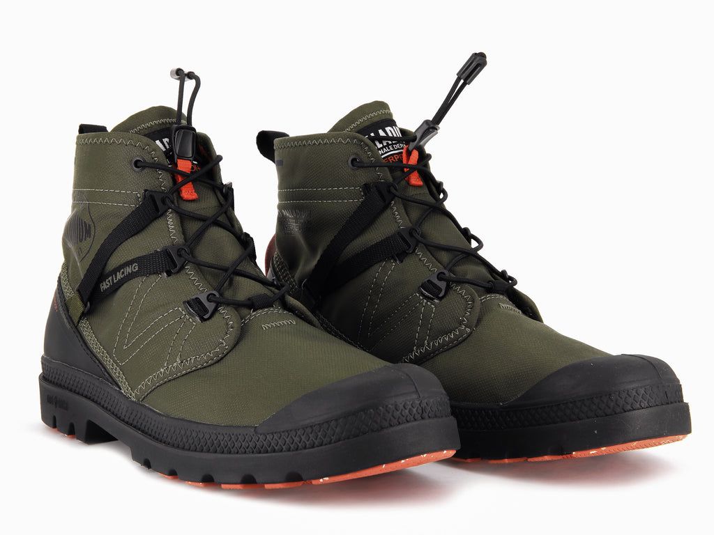 Palladium Pampa Travel Lite+ Waterproof Bot Çocuk Zeytin Yeşili | 68029RINP