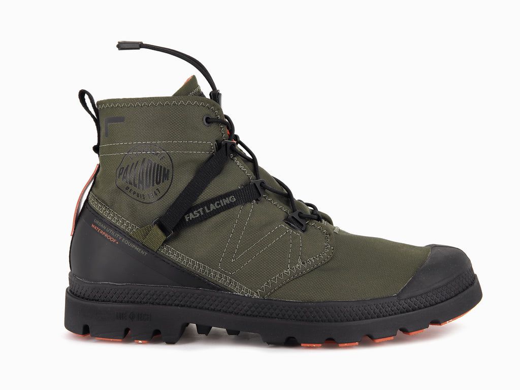 Palladium Pampa Travel Lite+ Waterproof Bot Çocuk Zeytin Yeşili | 68029RINP