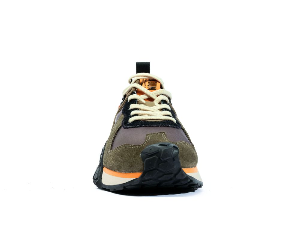 Palladium Troop Runner Spor Ayakkabı Çocuk Zeytin Yeşili Siyah | 57180ELHP